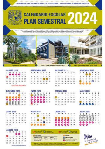 calendario semestral 2024